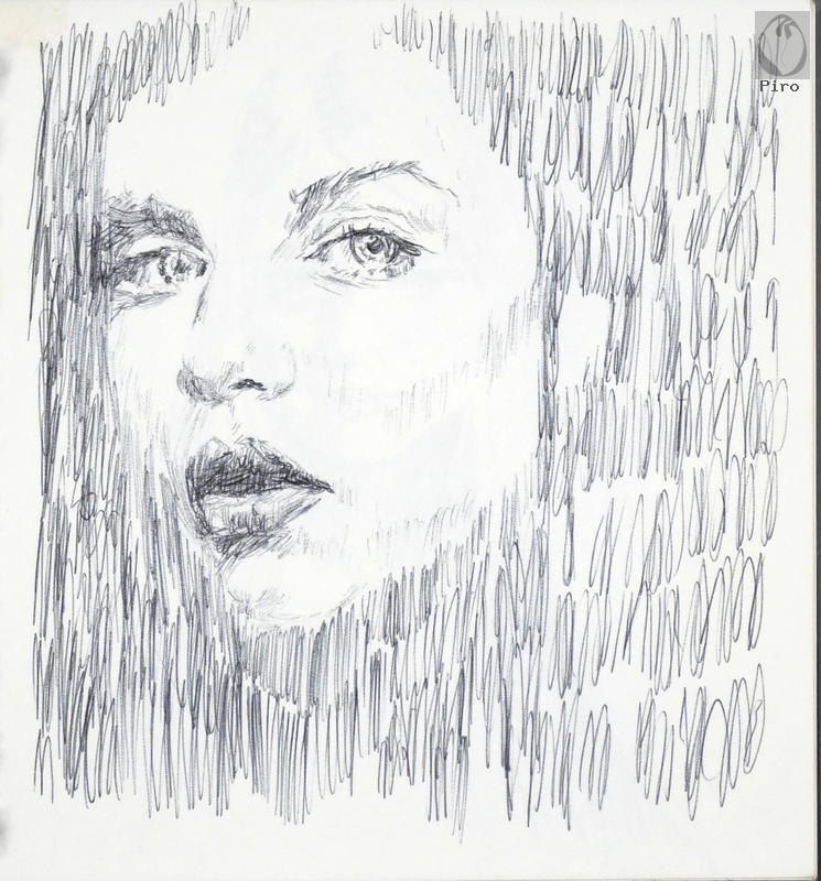 drawing - disegno al tratto di Piro